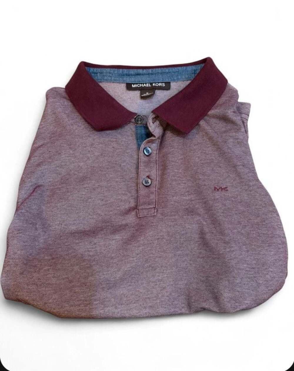 Michael Kors Burgundy Polo Shirt – Men’s Medium